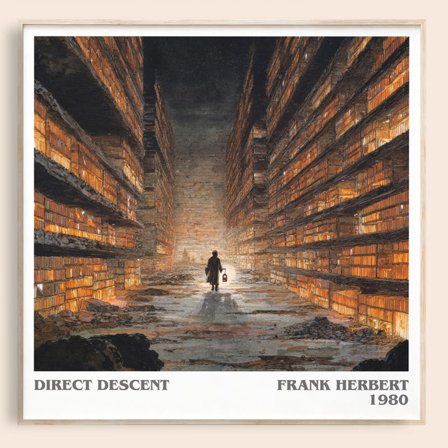 Direct Descent Literary Art Print by Frank Herbert