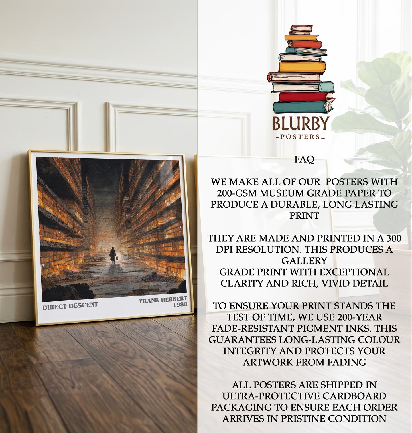 Direct Descent Literary Art Print by Frank Herbert