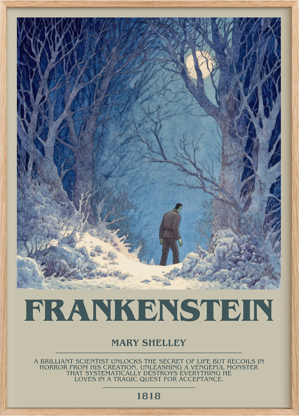 Frankenstein Bookish Wall Art by Mary Shelley