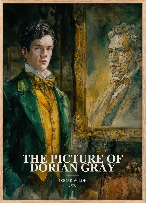 Picture Of Dorian Gray Book Watercolour Illustration by Oscar Wilde