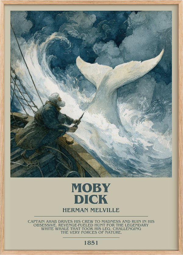 Moby Dick Bookish Wall Art by Herman Melville