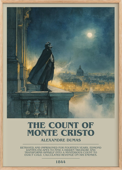 The Count of Monte Cristo Bookish Wall Art by Alexandre Dumas
