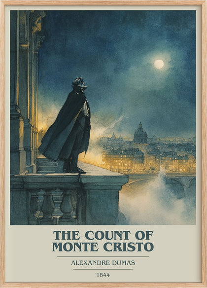 The Count of Monte Cristo Book Cover Poster by Alexandre Dumas