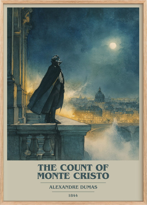 The Count of Monte Cristo Book Cover Poster by Alexandre Dumas