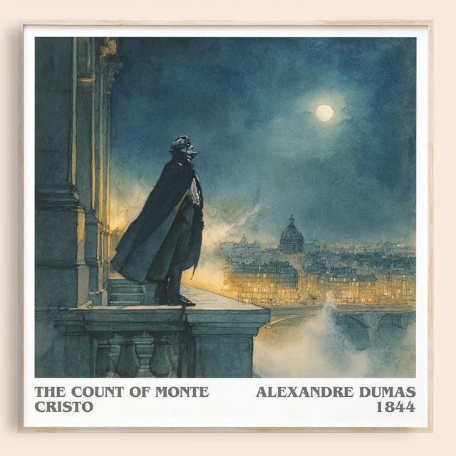 The Count of Monte Cristo Literary Art Print by Alexandre Dumas