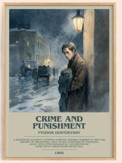 Crime And Punishment Bookish Wall Art by Fyodor Dostoevsky