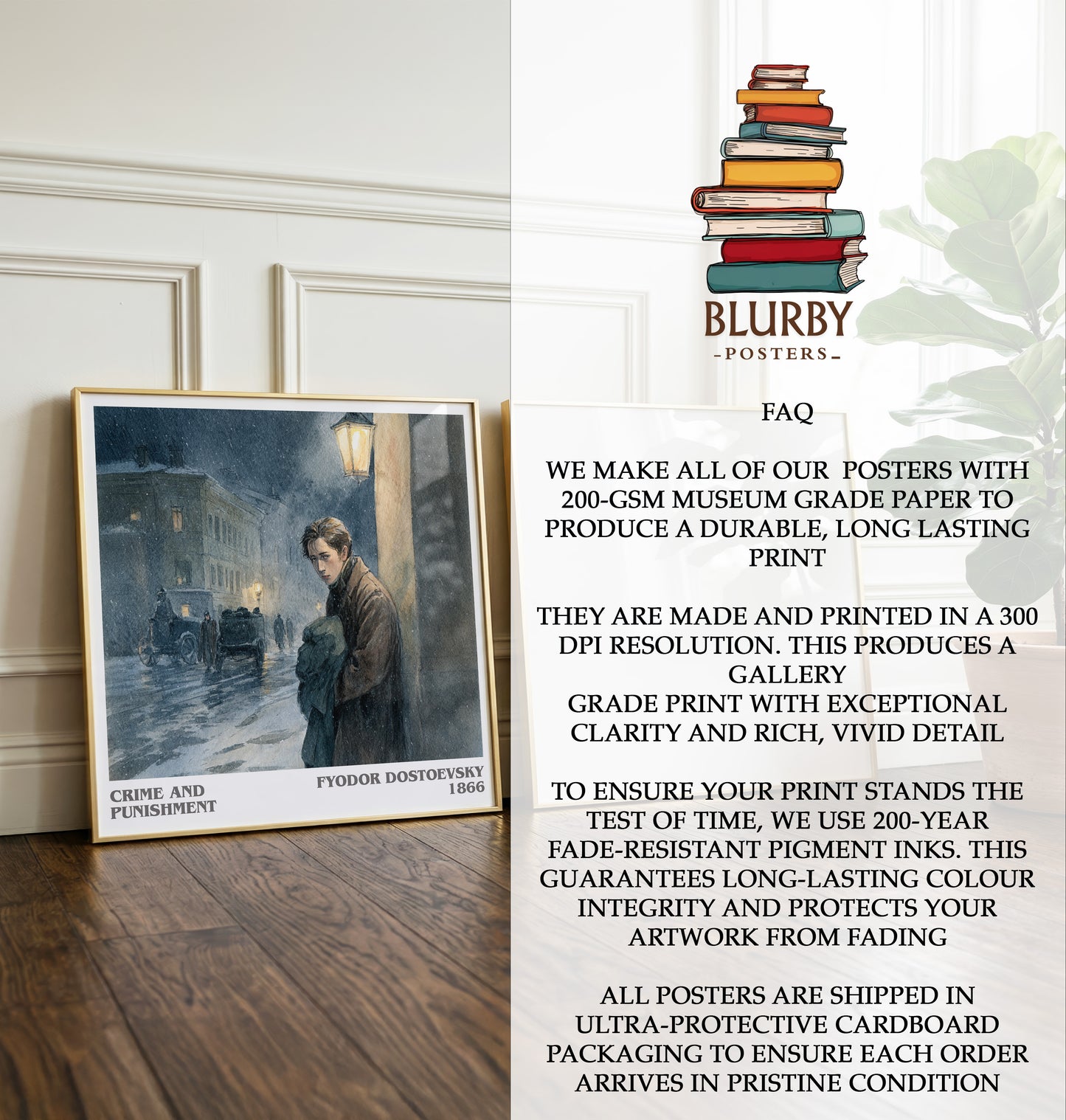 Crime And Punishment Literary Art Print by Fyodor Dostoevsky