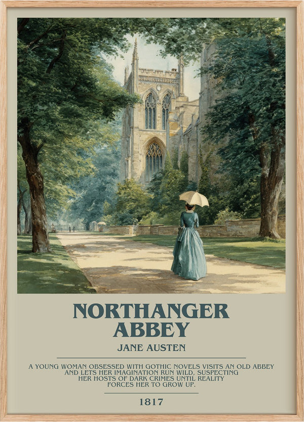 Northanger Abbey Bookish Wall Art by Jane Austen