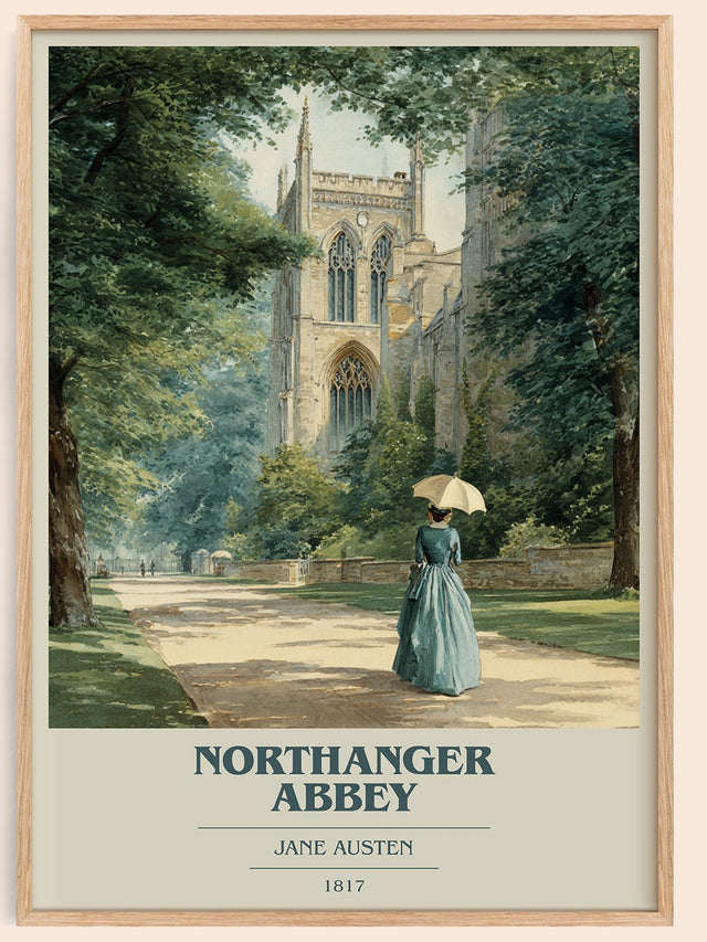 Northanger Abbey Book Cover Poster by Jane Austen