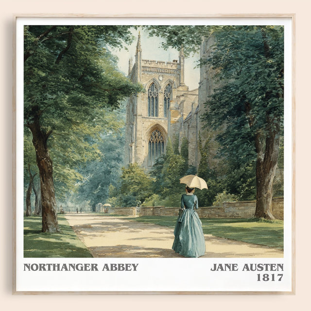 Northanger Abbey Literary Art Print by Jane Austen