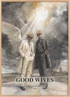 Good Wives Book Watercolour Illustration by Louisa May Alcott