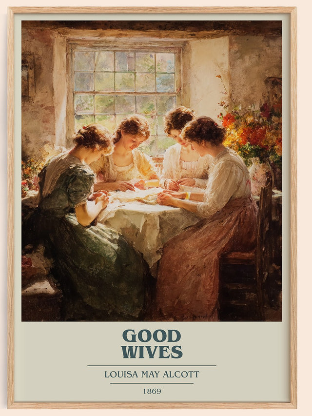 Good Wives Book Cover Poster by Louisa May Alcott