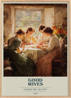 Good Wives Book Cover Poster by Louisa May Alcott