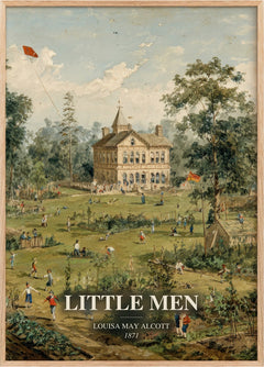 Little Men Book Watercolour Illustration by Louisa May Alcott