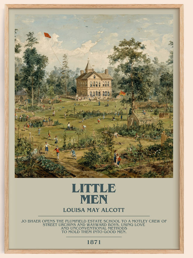 Little Men Bookish Wall Art by Louisa May Alcott