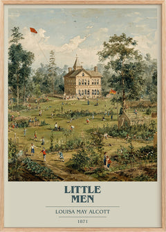 Little Men Book Cover Poster by Louisa May Alcott