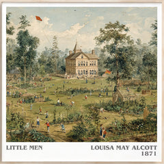 Little Men Literary Art Print by Louisa May Alcott