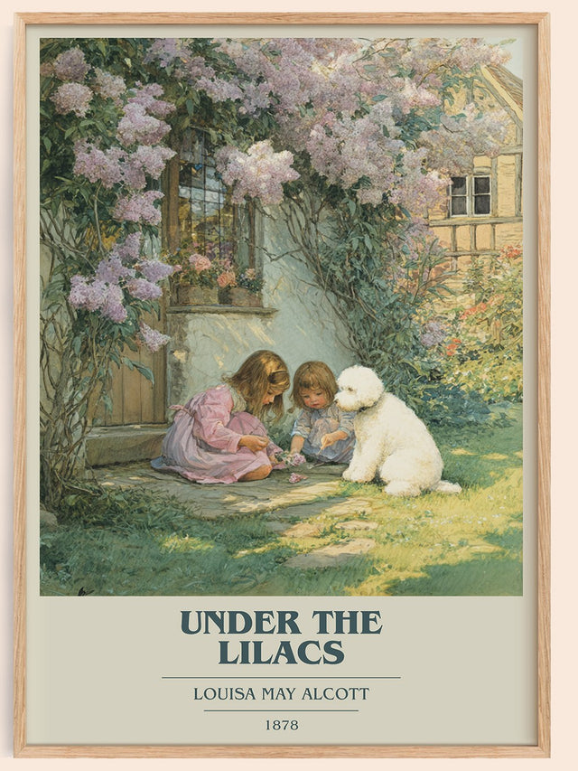 Under the Lilacs Book Cover Poster by Louisa May Alcott