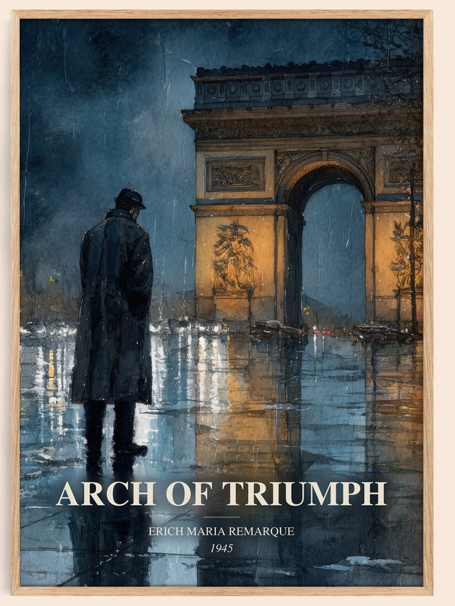 Arch Of Triumph Book Watercolour Illustration by Erich Maria Remarque