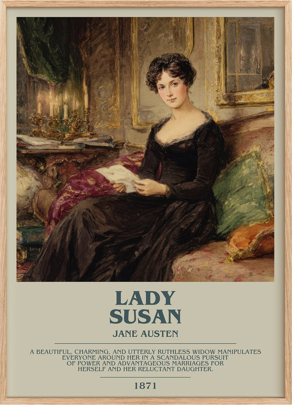 Lady Susan Bookish Wall Art by Jane Austen