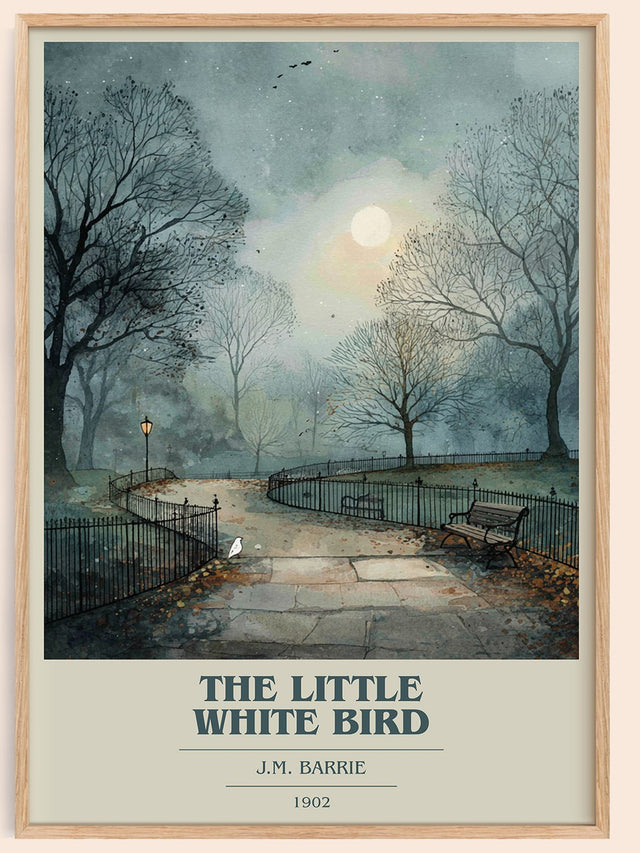 The Little White Bird Book Cover Poster by J. M. Barrie