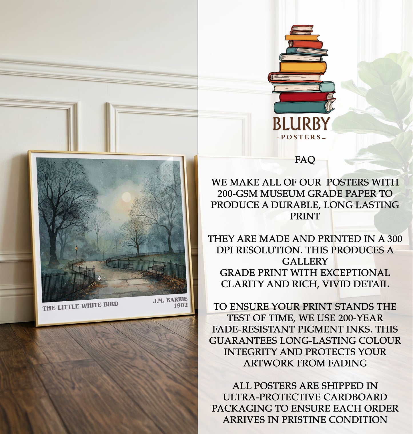 The Little White Bird Literary Art Print by J. M. Barrie