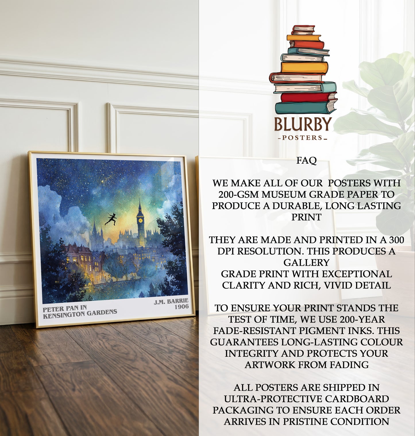 Peter Pan in Kensington Gardens Literary Art Print by J. M. Barrie