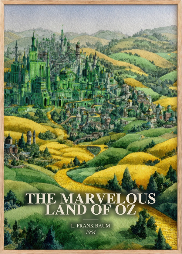 Marvelous Land Of Oz Book Watercolour Illustration by L. Frank Baum