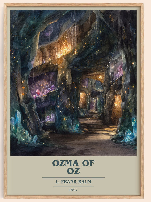 Ozma Of Oz Book Cover Poster by L. Frank Baum