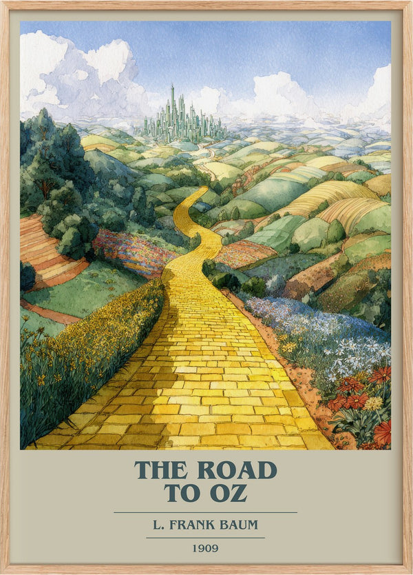 The Road to Oz Book Cover Poster by L Frank Baum