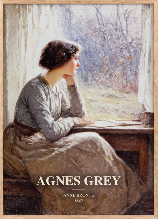 Agnes Grey Book Watercolour Illustration by Anne Brontë
