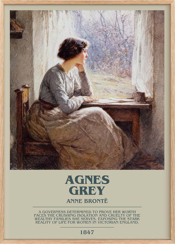 Agnes Grey Bookish Wall Art by Anne Brontë