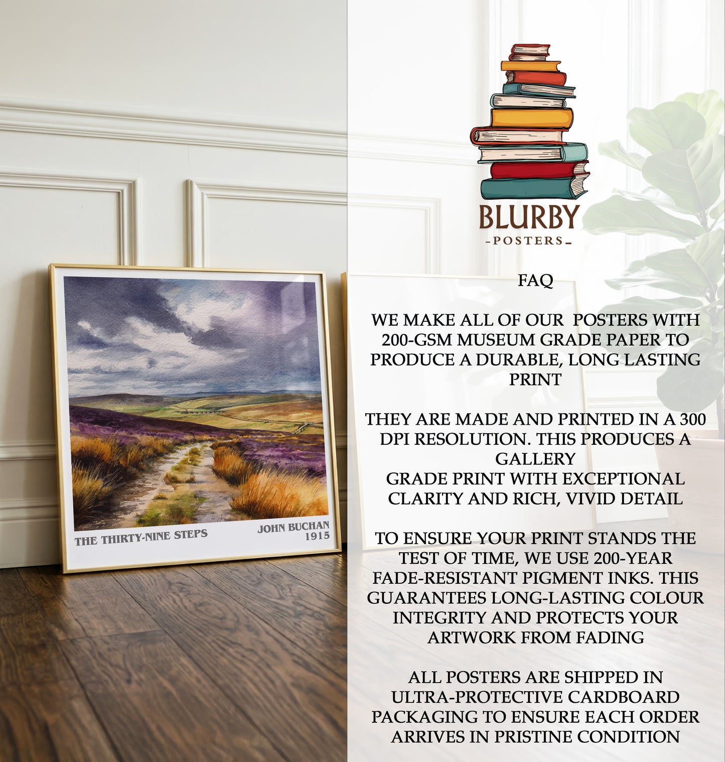 The Thirty-Nine Steps Literary Art Print by John Buchan