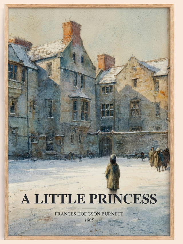 Little Princess Book Watercolour Illustration by F. Burnett
