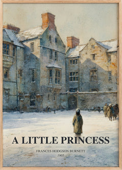 Little Princess Book Watercolour Illustration by F. Burnett