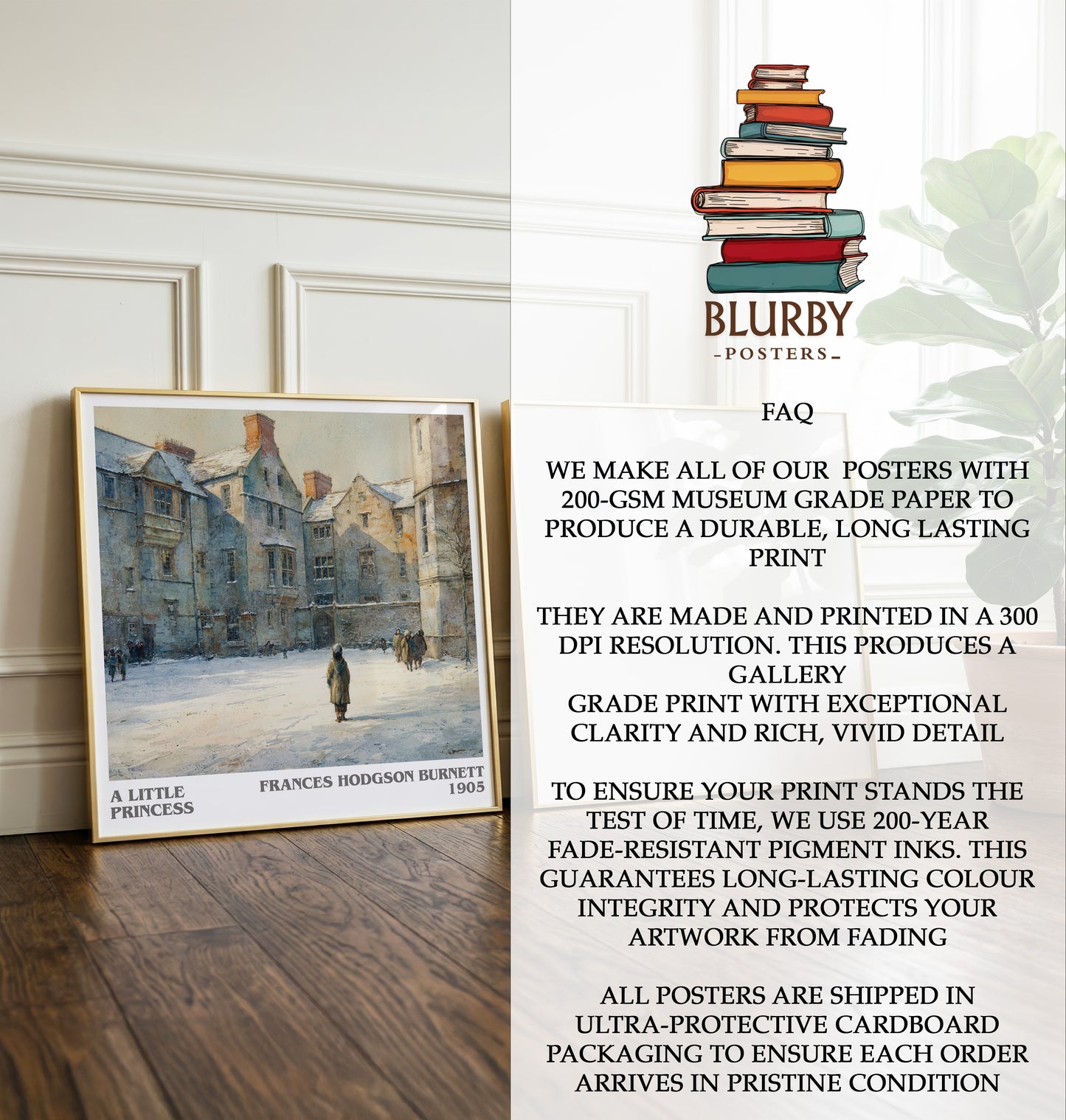 A Little Princess Literary Art Print by Frances Hodgson Burnett