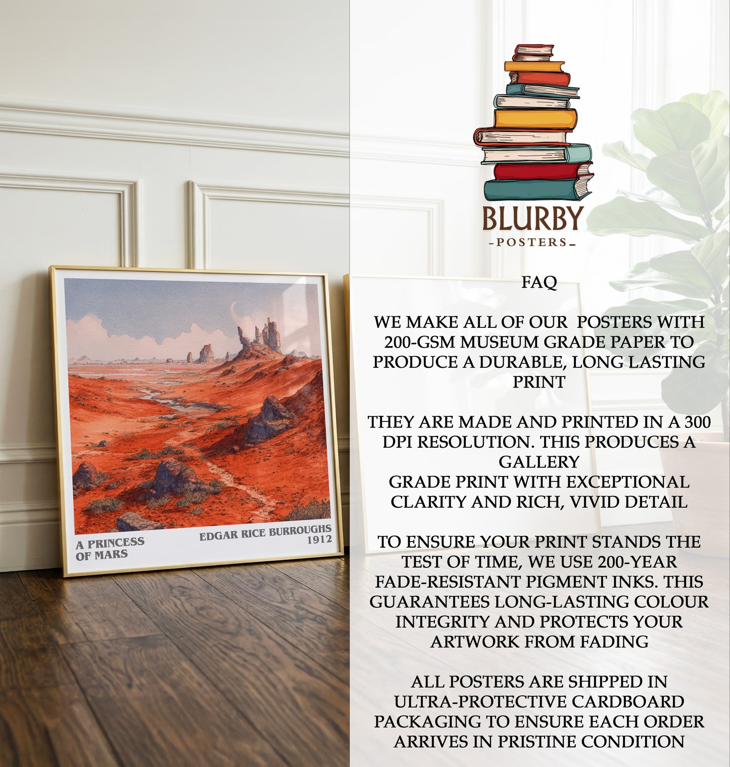 A Princess Of Mars Literary Art Print by Edgar Rice Burroughs