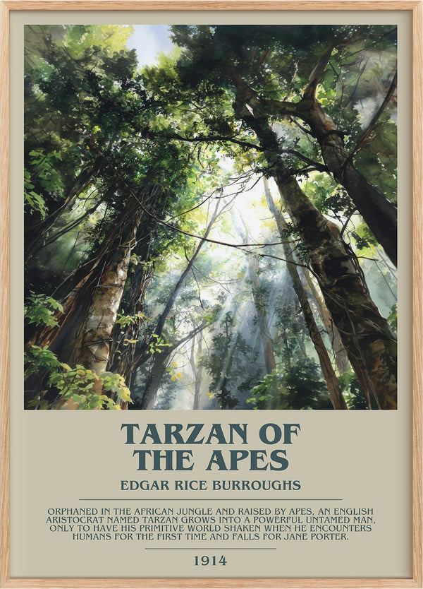 Tarzan of the Apes Bookish Wall Art by Edgar Rice Burroughs