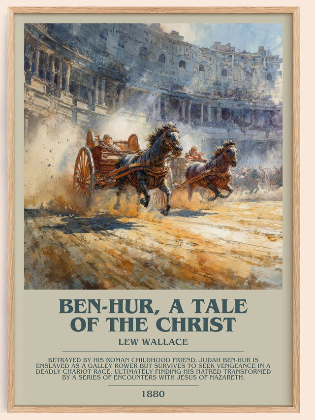 Ben-Hur, a Tale of the Christ Bookish Wall Art by Lew Wallace