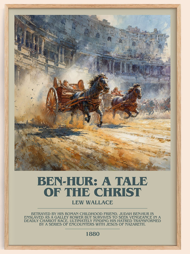 Ben-Hur, a Tale of the Christ Bookish Wall Art by Lew Wallace