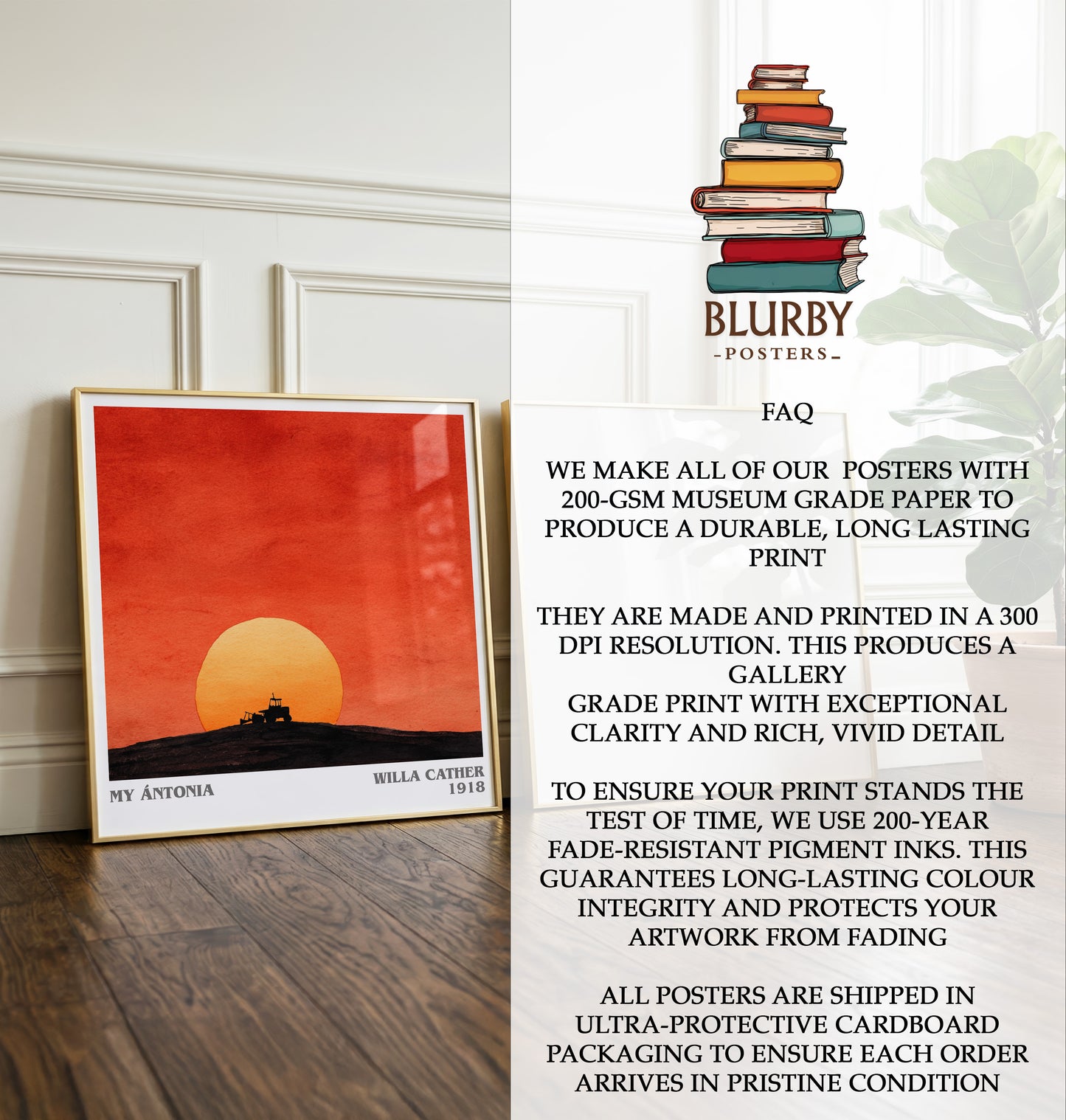 My Ántonia Literary Art Print by Willa Cather