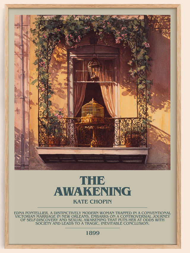 The Awakening Bookish Wall Art by Kate Chopin