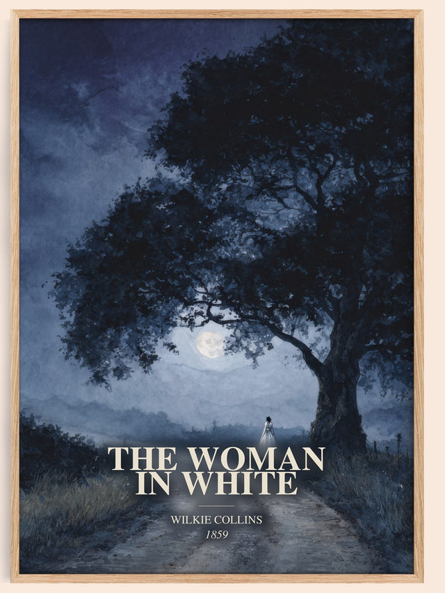The Woman In White Book Watercolour Illustration by Wilkie Collins