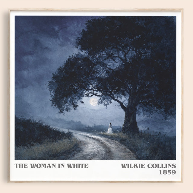 The Woman In White Literary Art Print by Wilkie Collins
