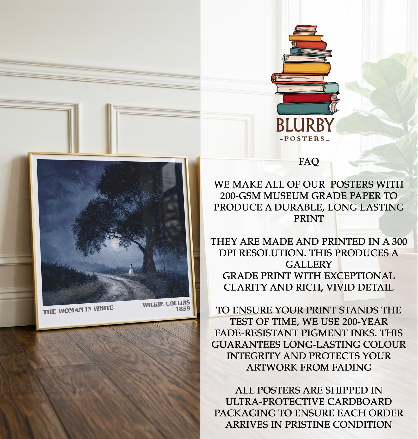 The Woman In White Literary Art Print by Wilkie Collins