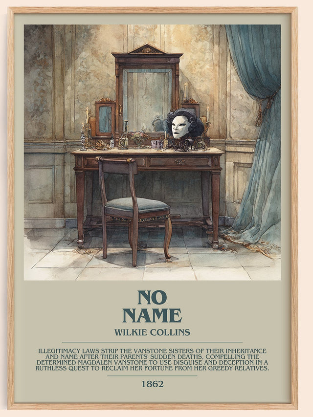 No Name Bookish Wall Art by Wilkie Collins