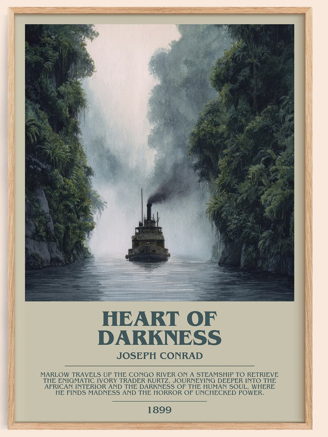 Heart of Darkness Bookish Wall Art by Joseph Conrad