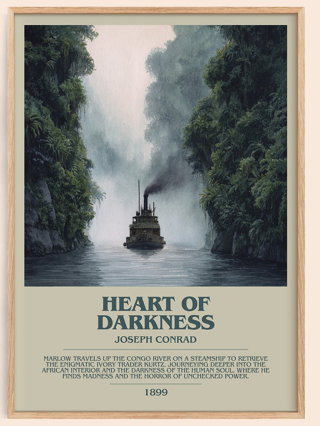 Heart of Darkness Bookish Wall Art by Joseph Conrad