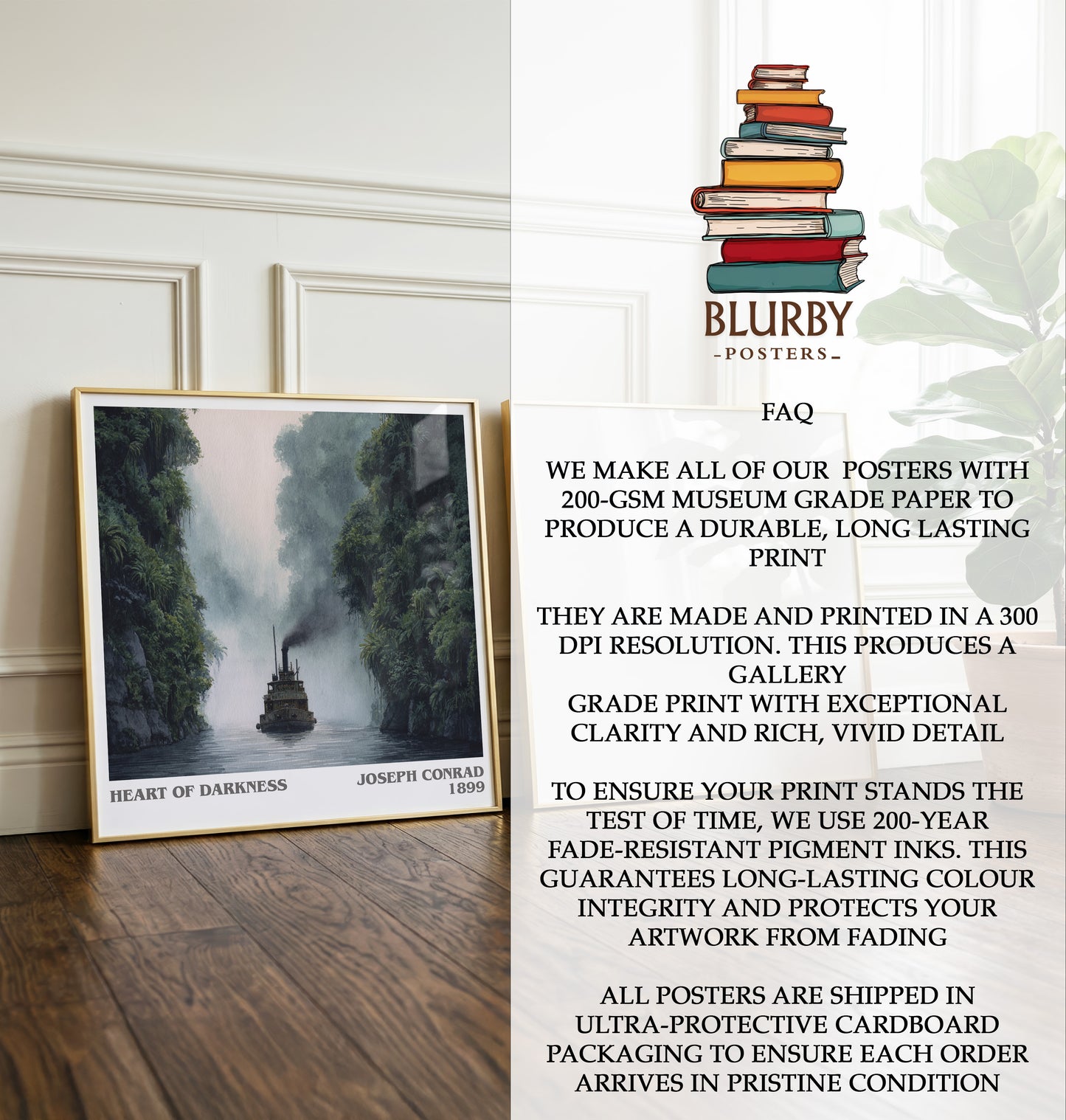Heart of Darkness Literary Art Print by Joseph Conrad