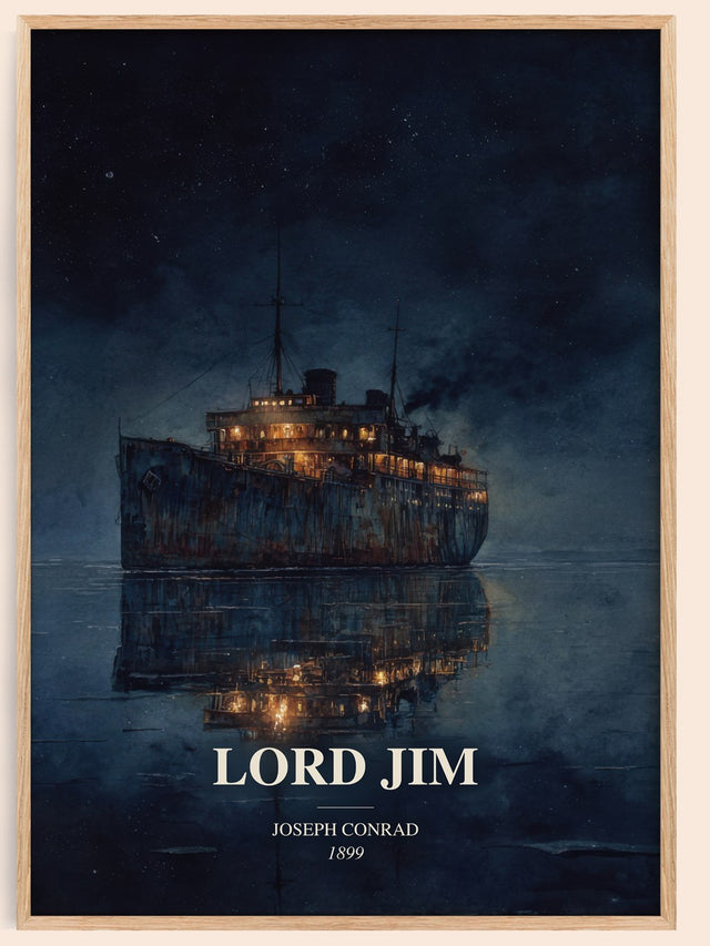 Lord Jim Book Watercolour Illustration by Joseph Conrad